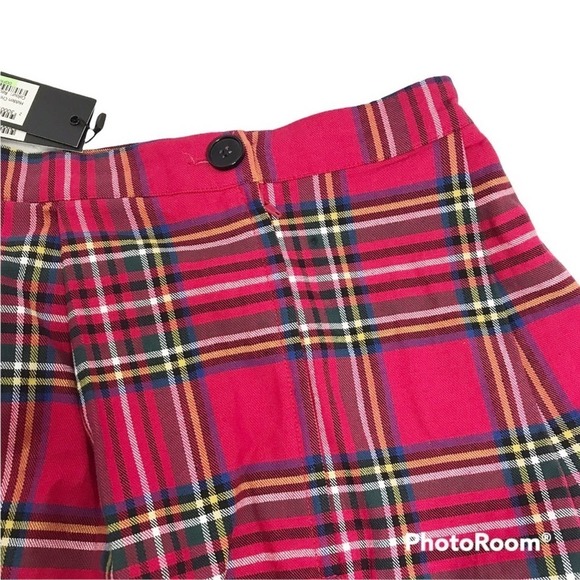 Modcloth Dangerfield red plaid school girl skirt size 16 NWT - Picture 5 of 8